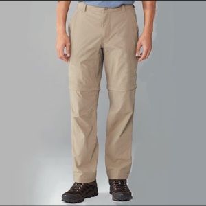 prAna Katek Convertible Pant MENS  XL EARTH 34x34